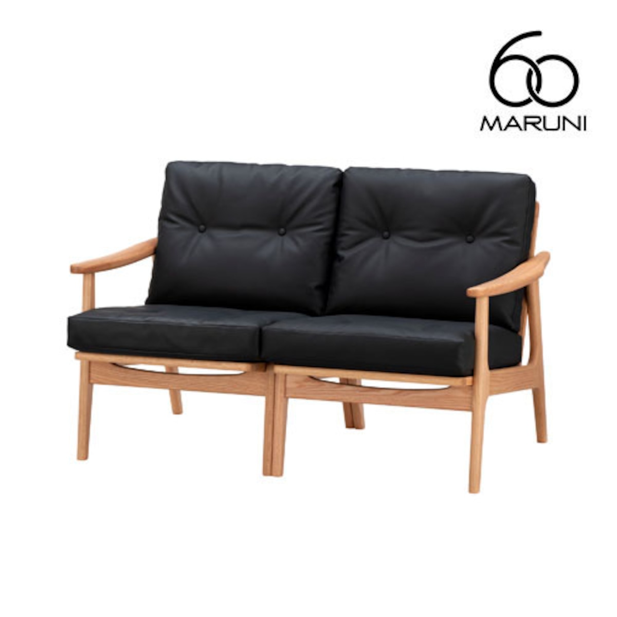 マルニ60 マルニロクマル オークフレーム アームチェア 2シーター 2人  