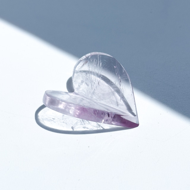 アメジスト 3Dハート 02♡Amethyst heart ♡天然石・鉱物・パワーストーン・インテリア