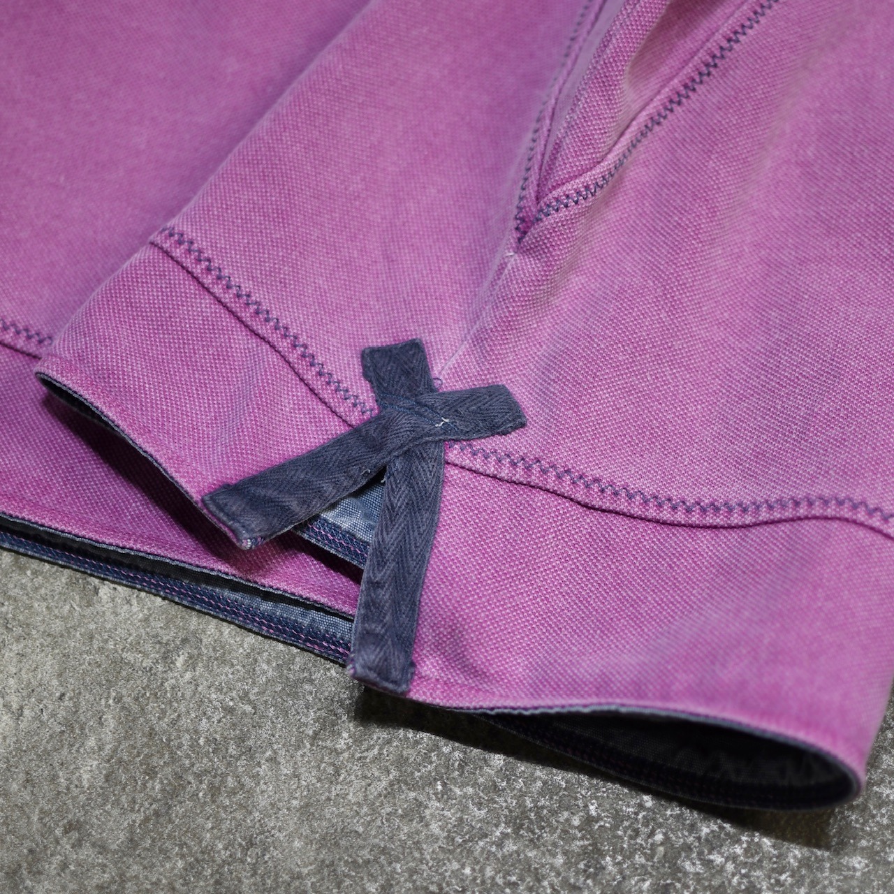 design half button sweat