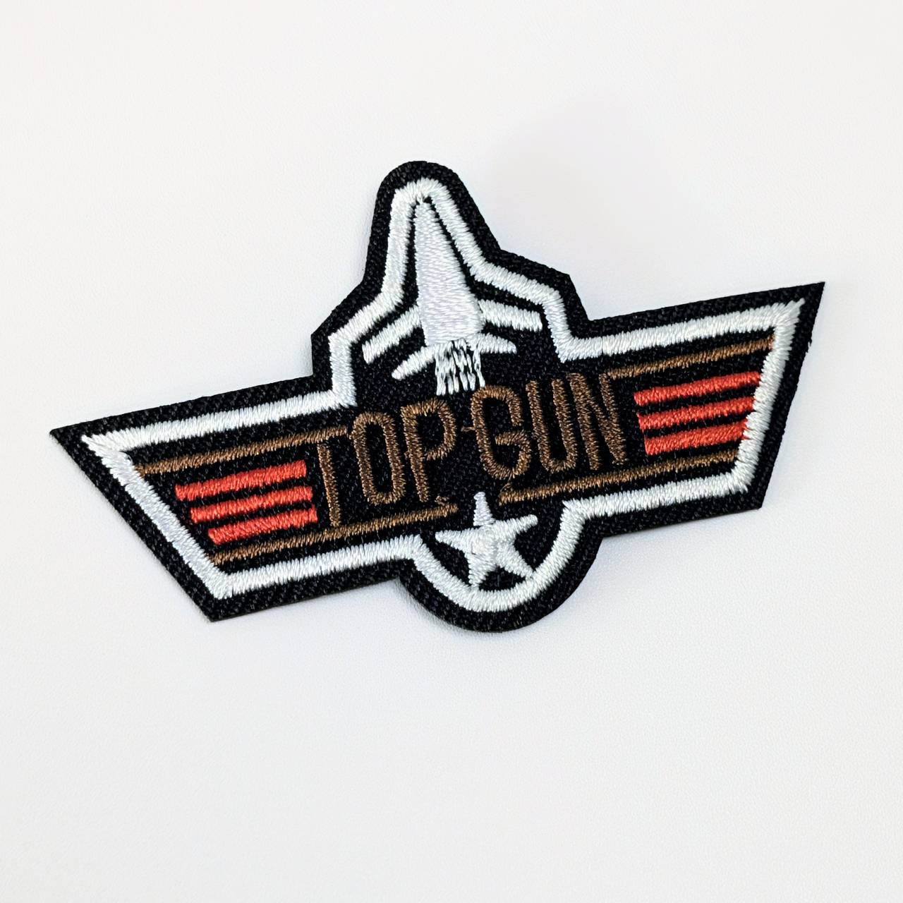 送料無料! ★刺繍アイロンワッペン★【 TOP GUN ( トップガン ) エンブレム ミリタリー 】〚アメリカン雑貨 アメトイ〛