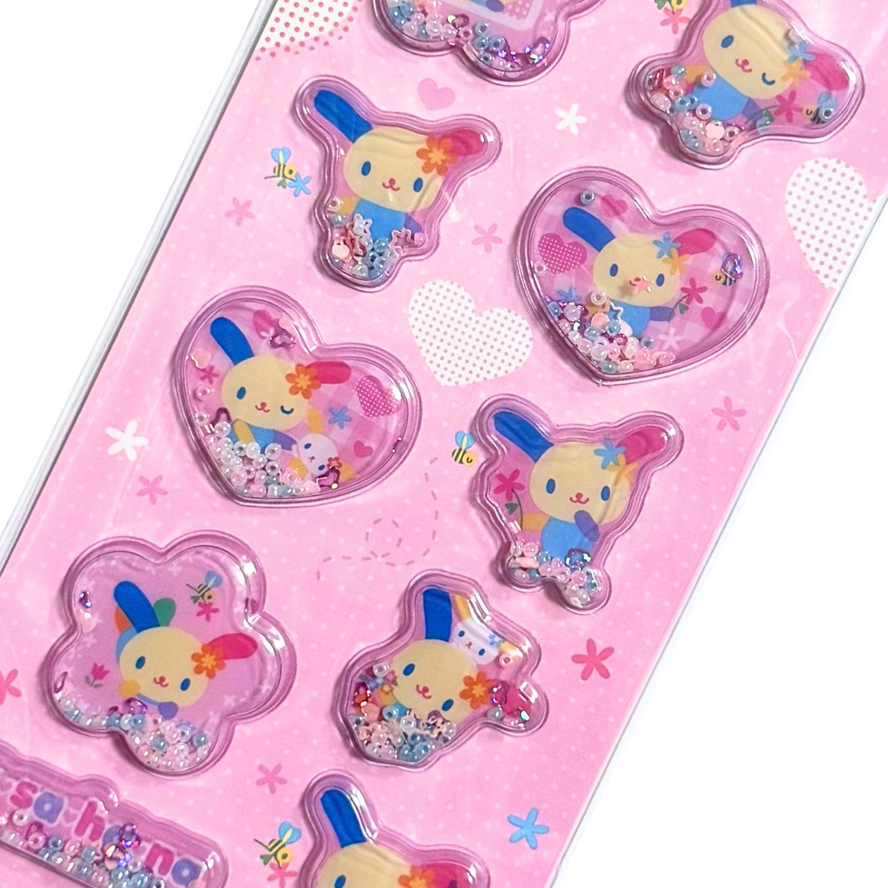 サンリオ　ウサハナ　シャカシャカシール/ピンク　 - 2