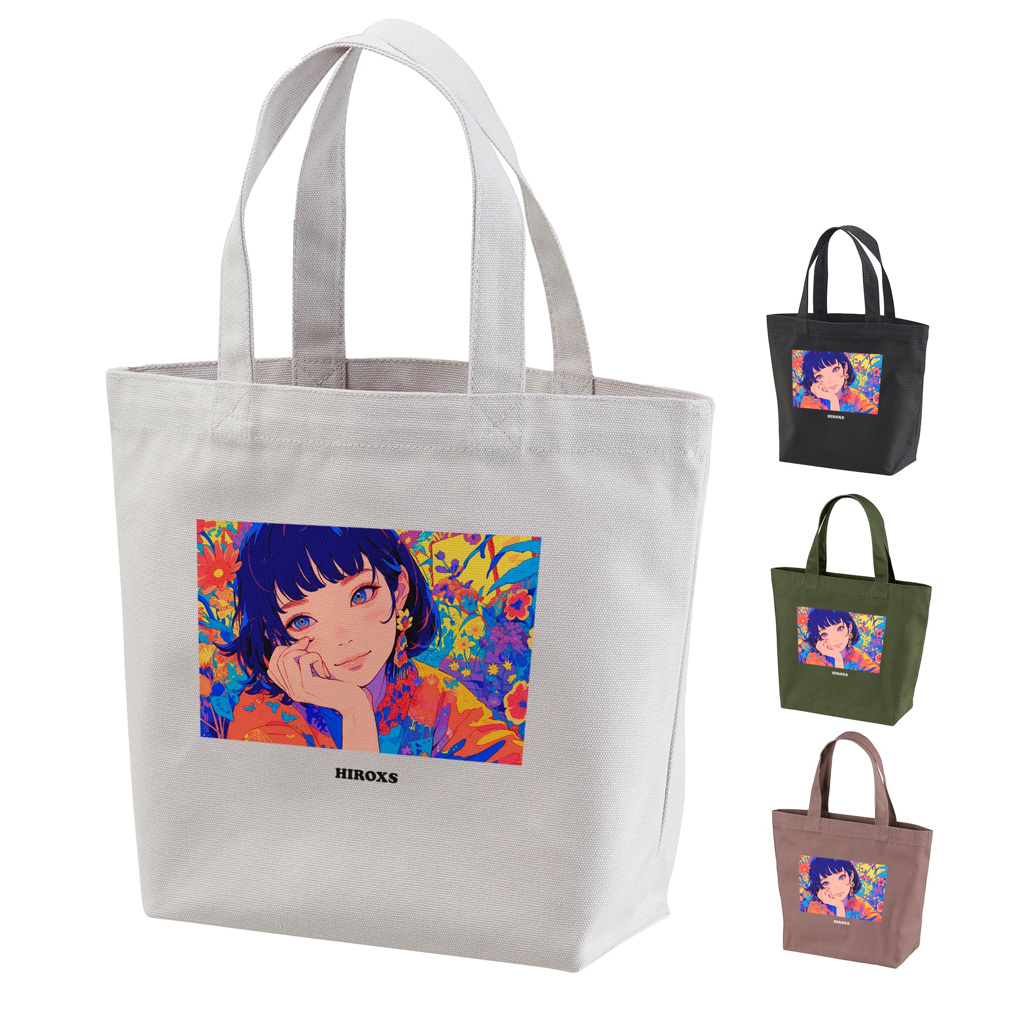 hiroxs_girl02_トートバッグ 【Mサイズ:4色】 | TrunkGallery hiroxs_girl02_トートバッグ 【Mサイズ:4色】 | TrunkGallery