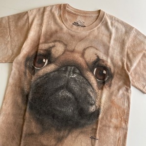 -USED- THE MOUNTAIN  PUG DIE DYE T-SHIRTS -BEIGE- [S]