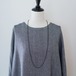 long necklace silk オニキス１