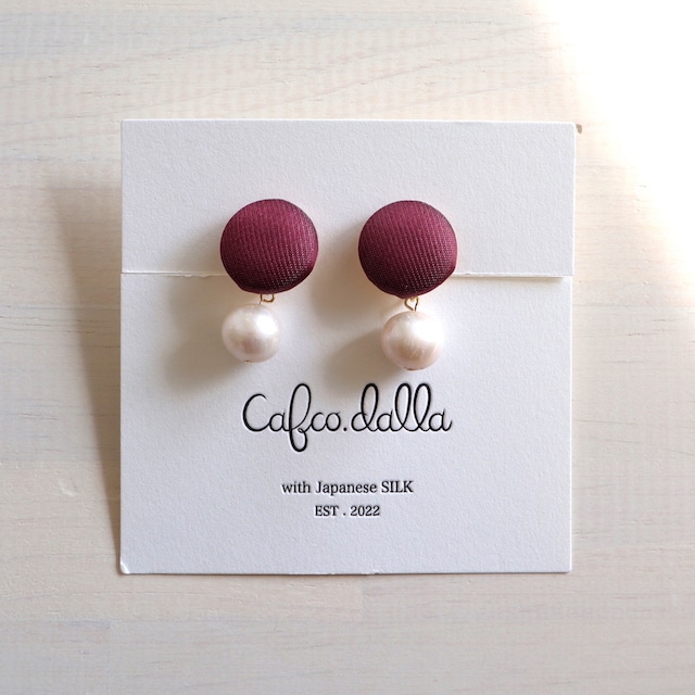 Silk&Pearl-  bordeaux-