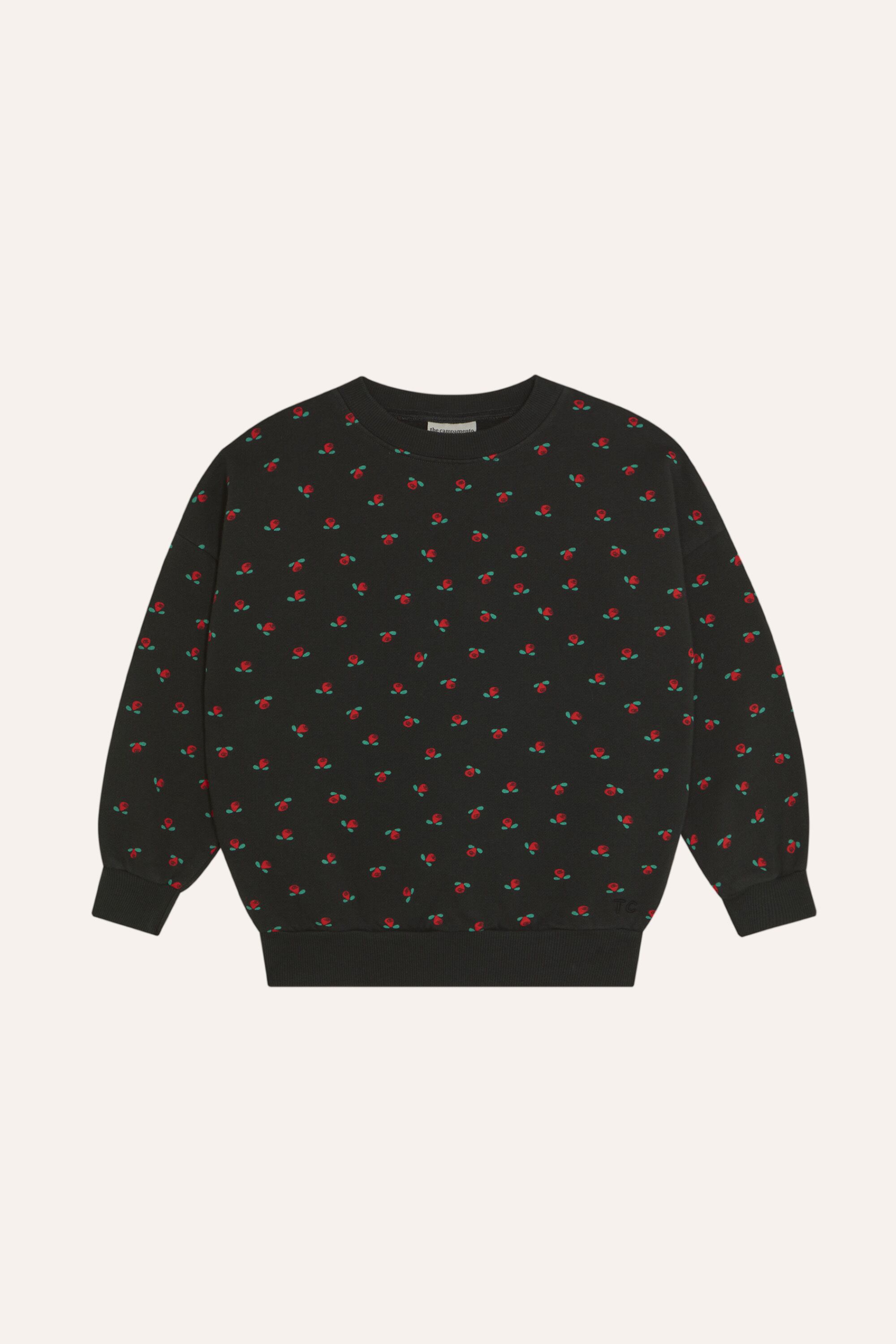 【26AW】The Campamento(カンパメント)Flowers Grey Sweatshirt(2y/3y/4y/5-6y/7-8y/9-10y/11-12y)スウェット 花 総柄