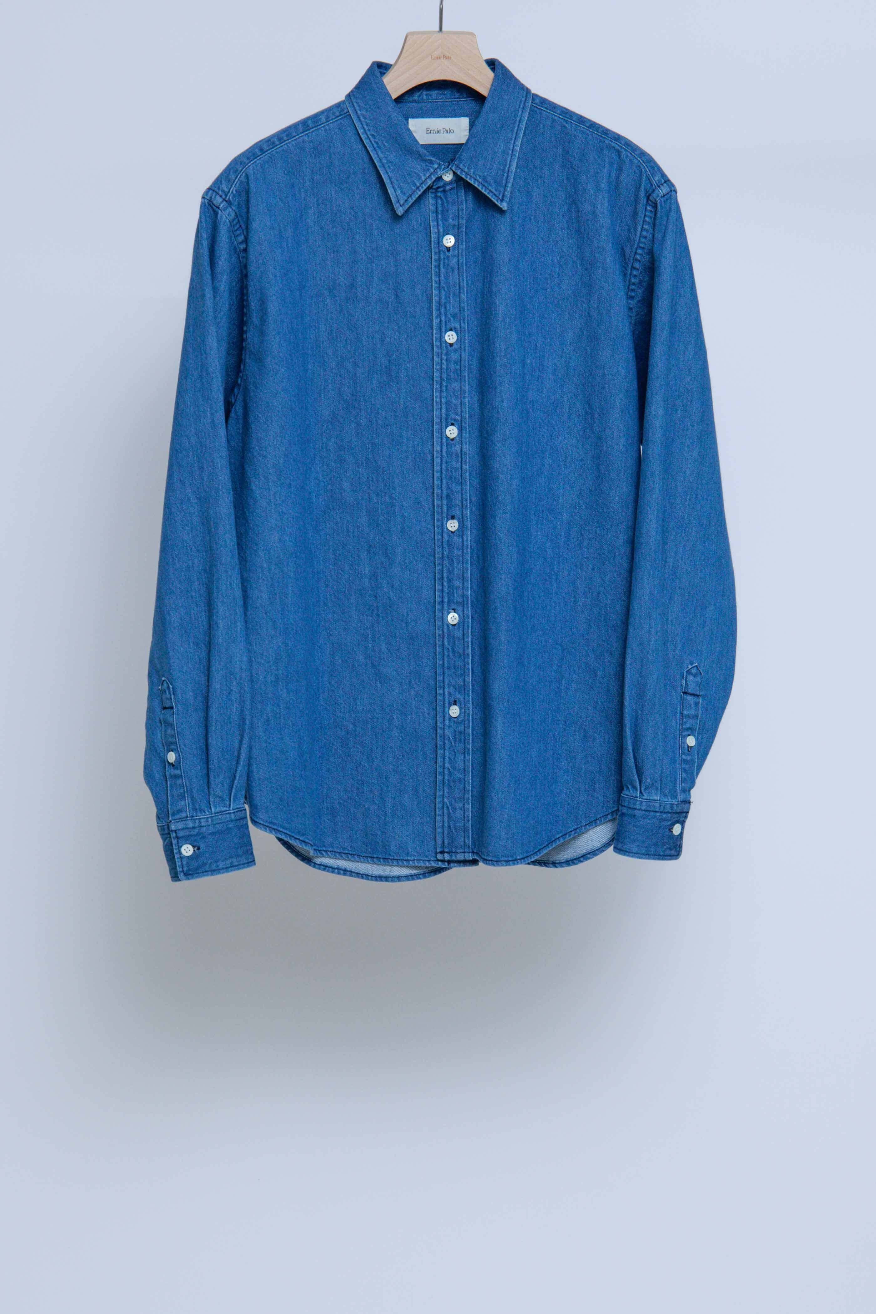 Ernie Palo シャツ 水色 Ernie Palo＞ストライプ シャツ ライトブルー