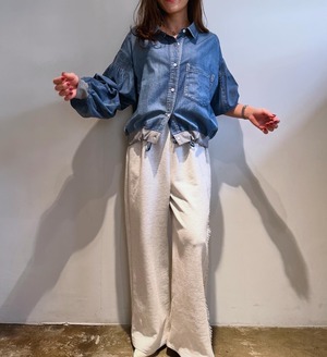 エイミーロウ  Eimee Law ライトデニムシャーリングスリーブSHBZ