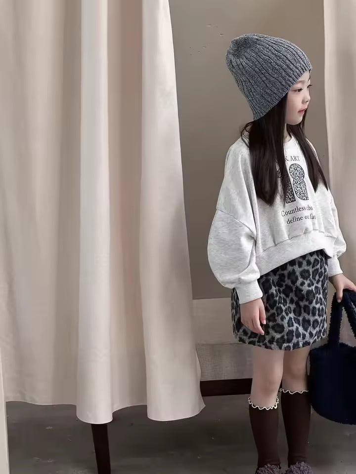 インパン付きレオパードタイトミニスカート