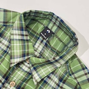 mont-bell モンベル チェック柄 長袖シャツS/グリーン系 メンズ #1114103