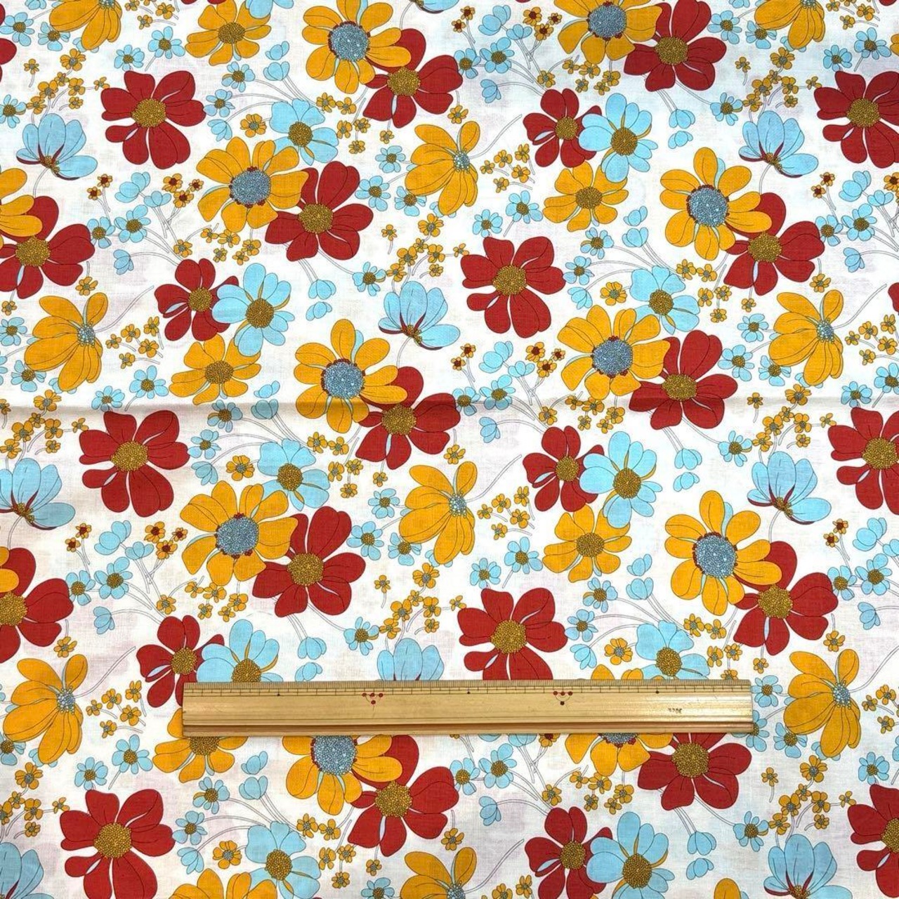 Cdr490-2◆1m◆SM◆綿100%シャーティング生地◆花柄