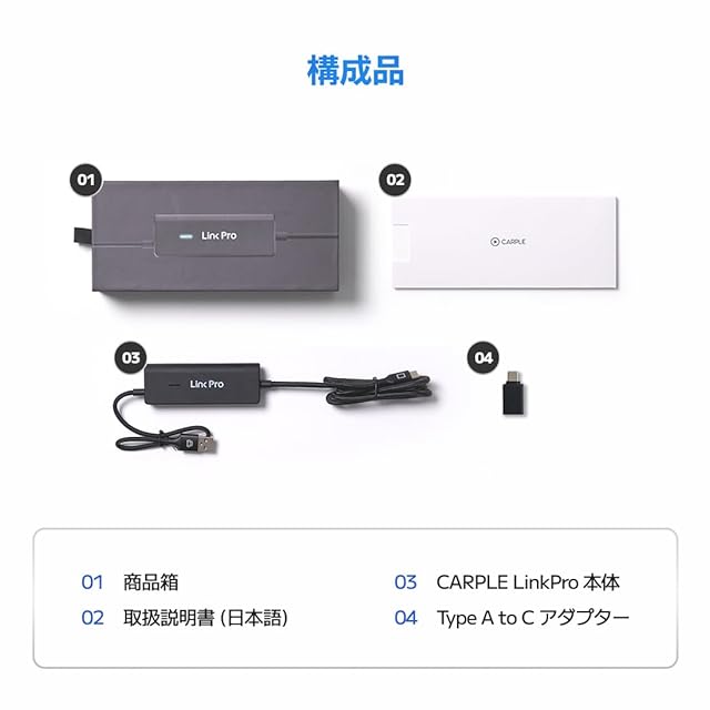 Link Proミラーリング 車【スマホを大画面に映す】双方向制御 カーアダプタ 2026新型登場】CARPLE LinkPro ミラーリング 車【スマホを大画面に映す