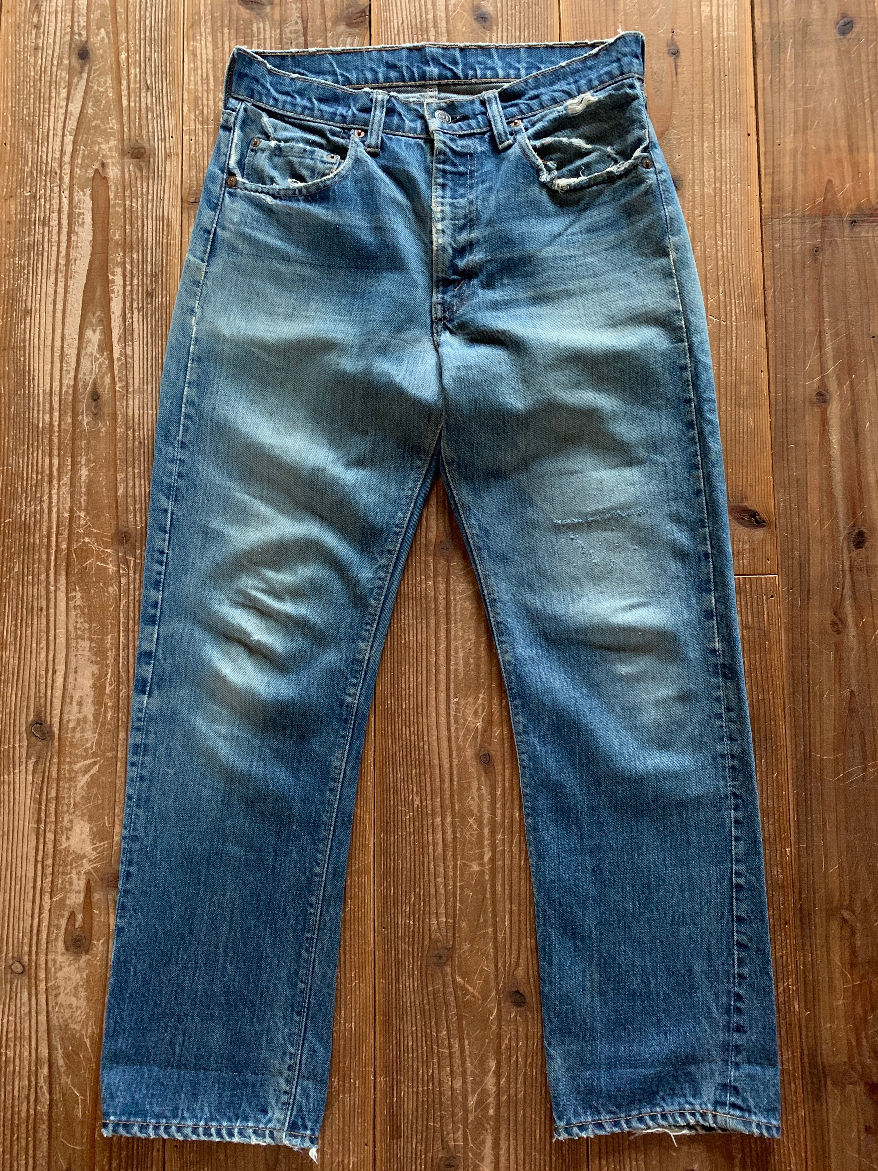 70's Levi's 505 シングル デニムパンツ 良雰囲気 実寸(31x28位)