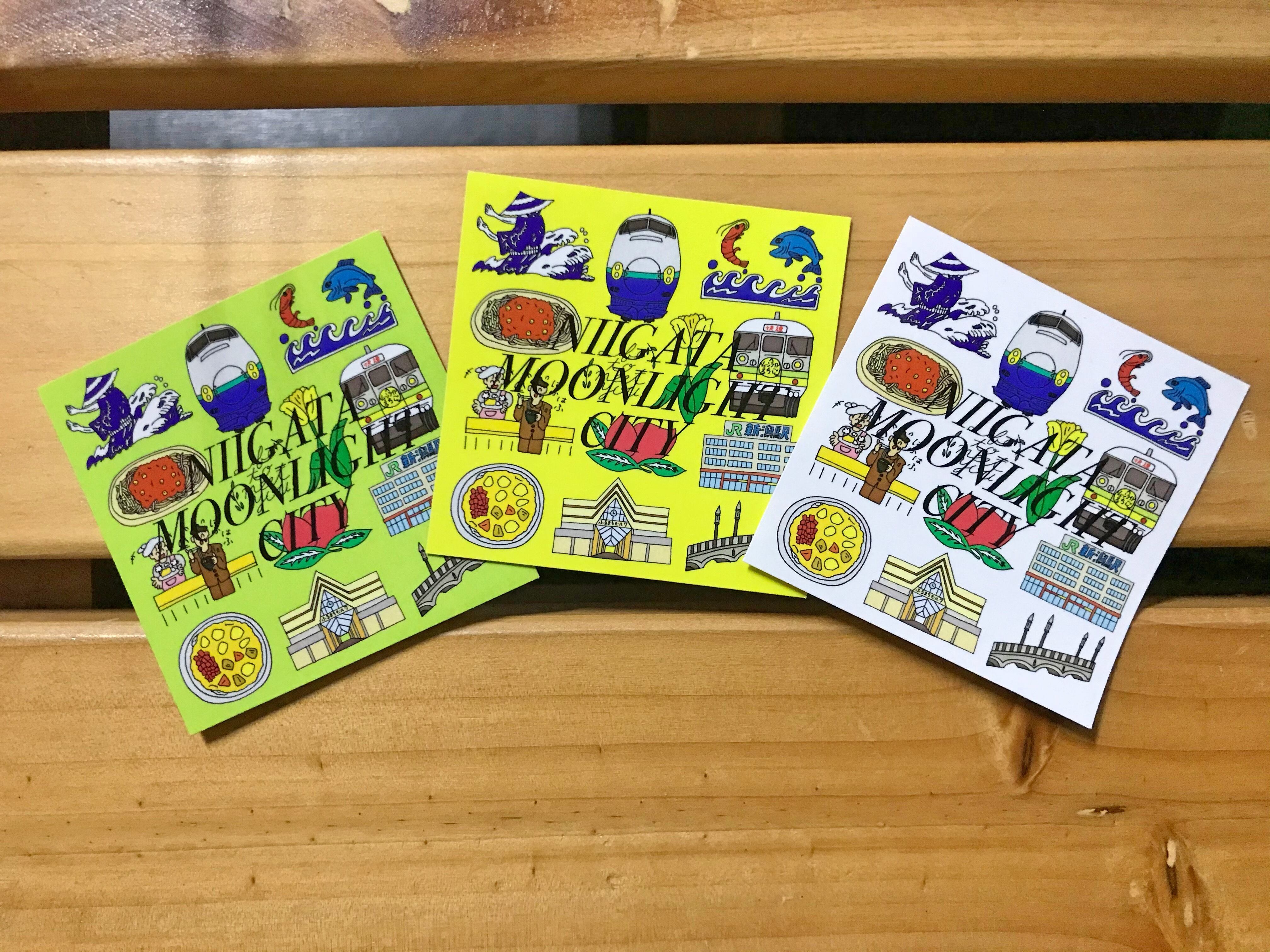 Anoraks | NIIGATA MOONLIGHT CITY STICKER（3-sheet set） | Life to