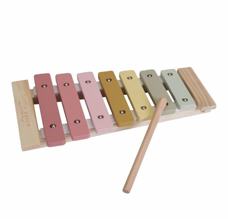 即納＞Little Dutch Xylophone Pink 木琴 ピンク＊ヨーロッパ 知育玩具