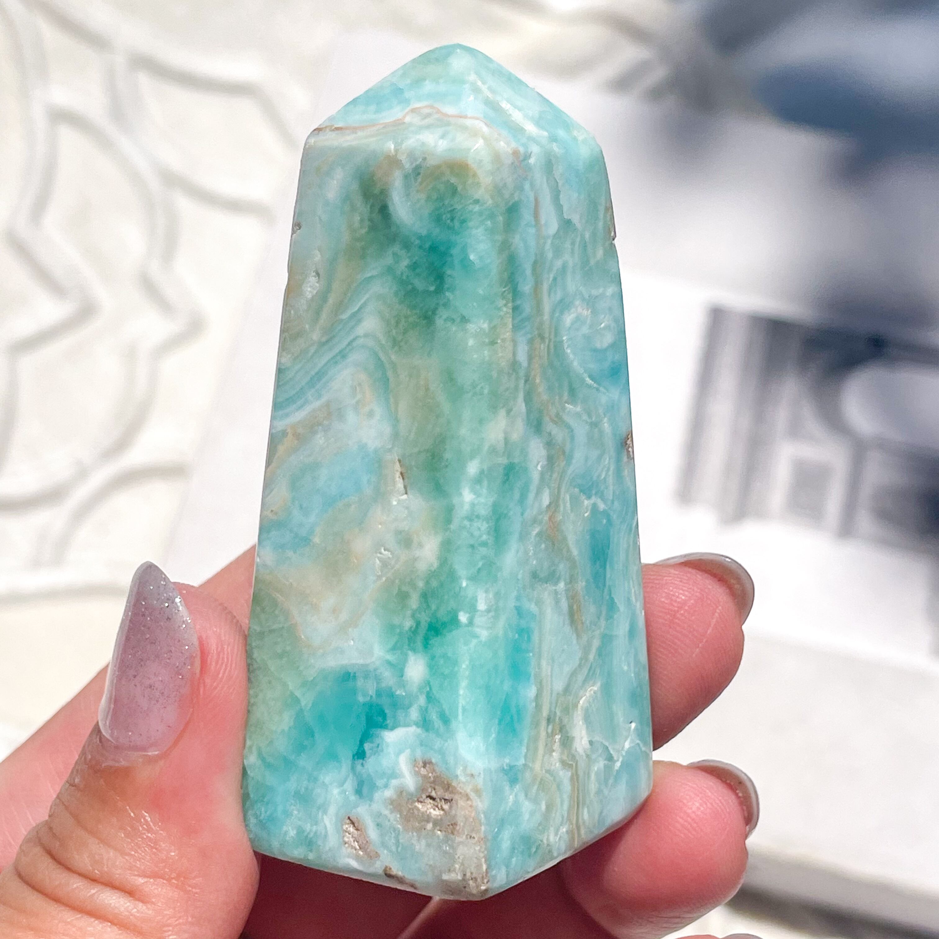 Blue Aragonite Tower 7 ✧ ブルーアラゴナイト