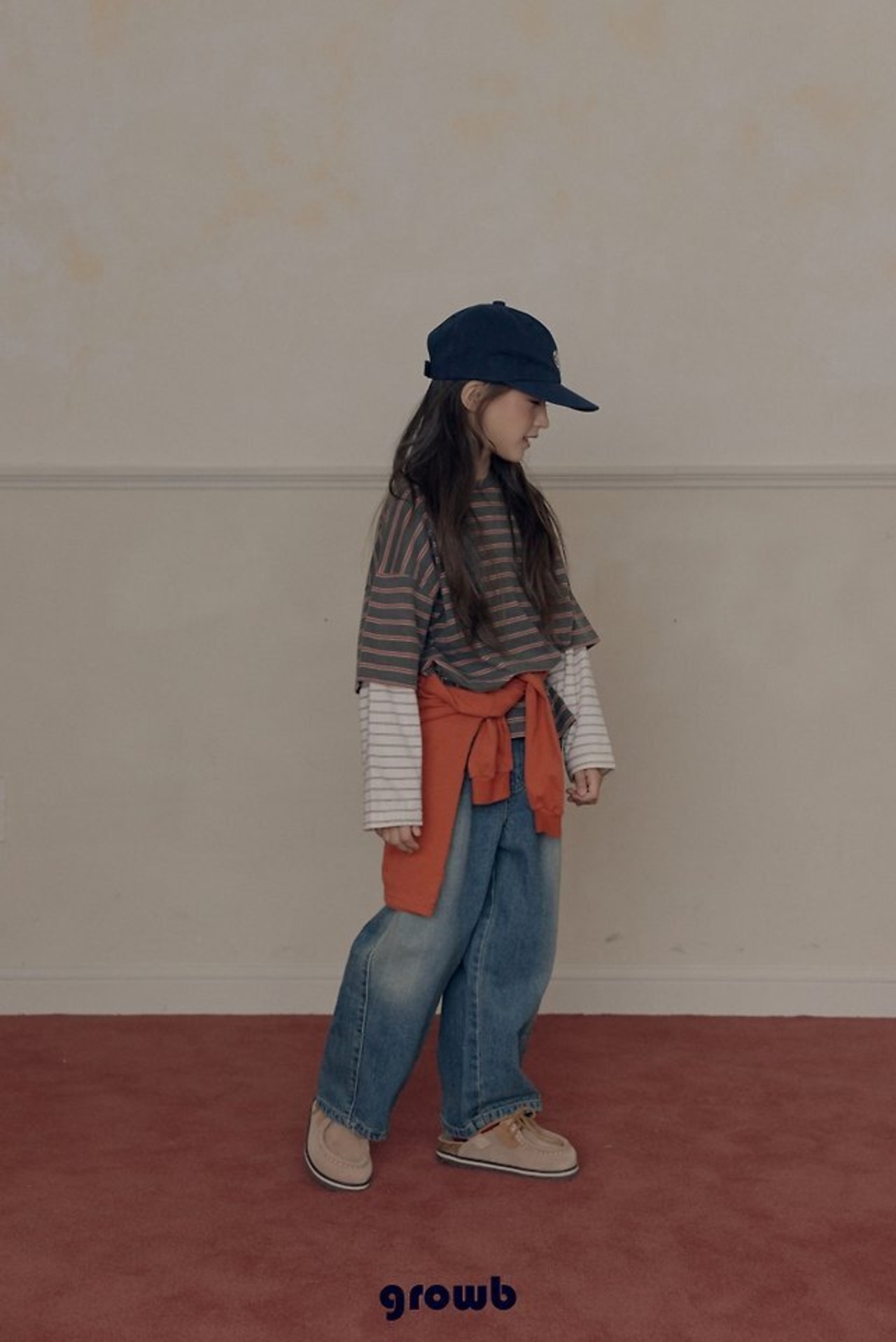 韓国子供服 / growb / デュアル Tシャツ / 秋服 *XS~JM*