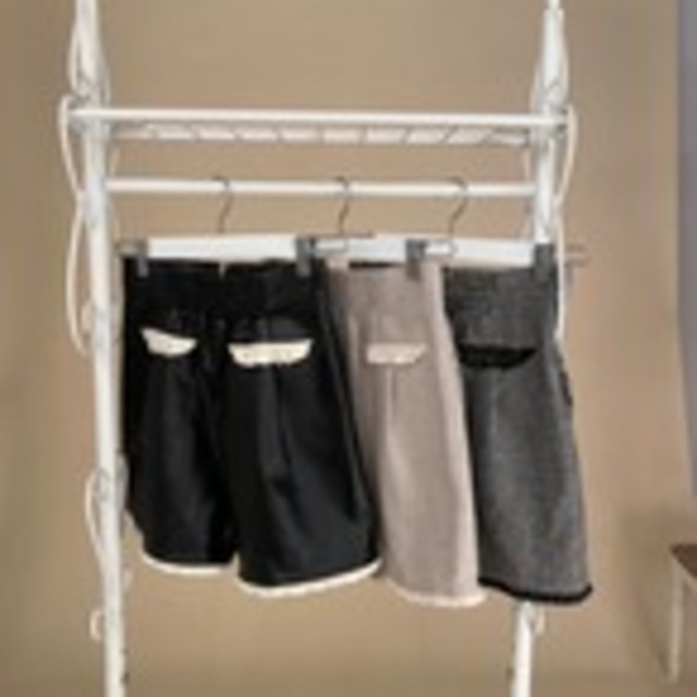 【meltie】MELTIE front zip tuck pants