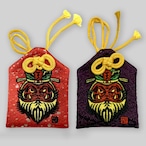 閻王達磨 刺繍御守り