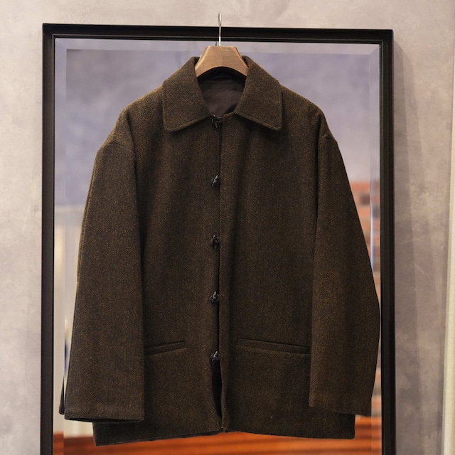 HERILL(へリル)25AW "Herringbone Duffel Jacket" -Brown-
