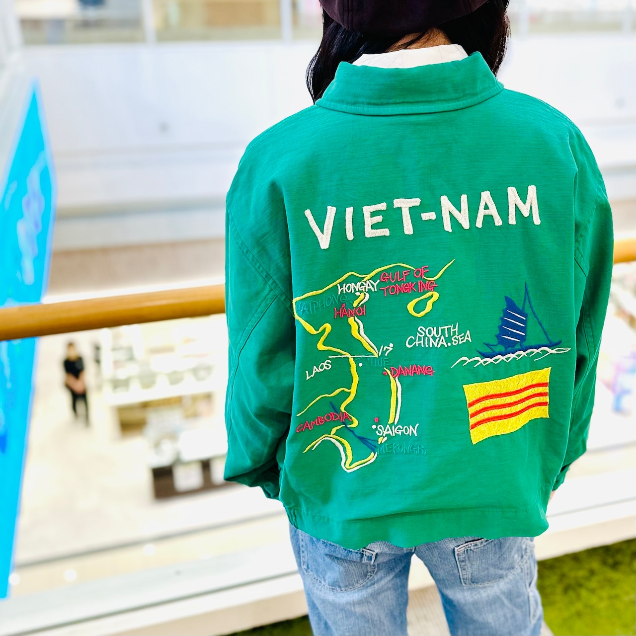 【HOUSTON woman/ヒューストン ウーマン 5037W BACK SATIN SHORT VIETNAM JACKET / バックサテンショートベトナムジャケット】
