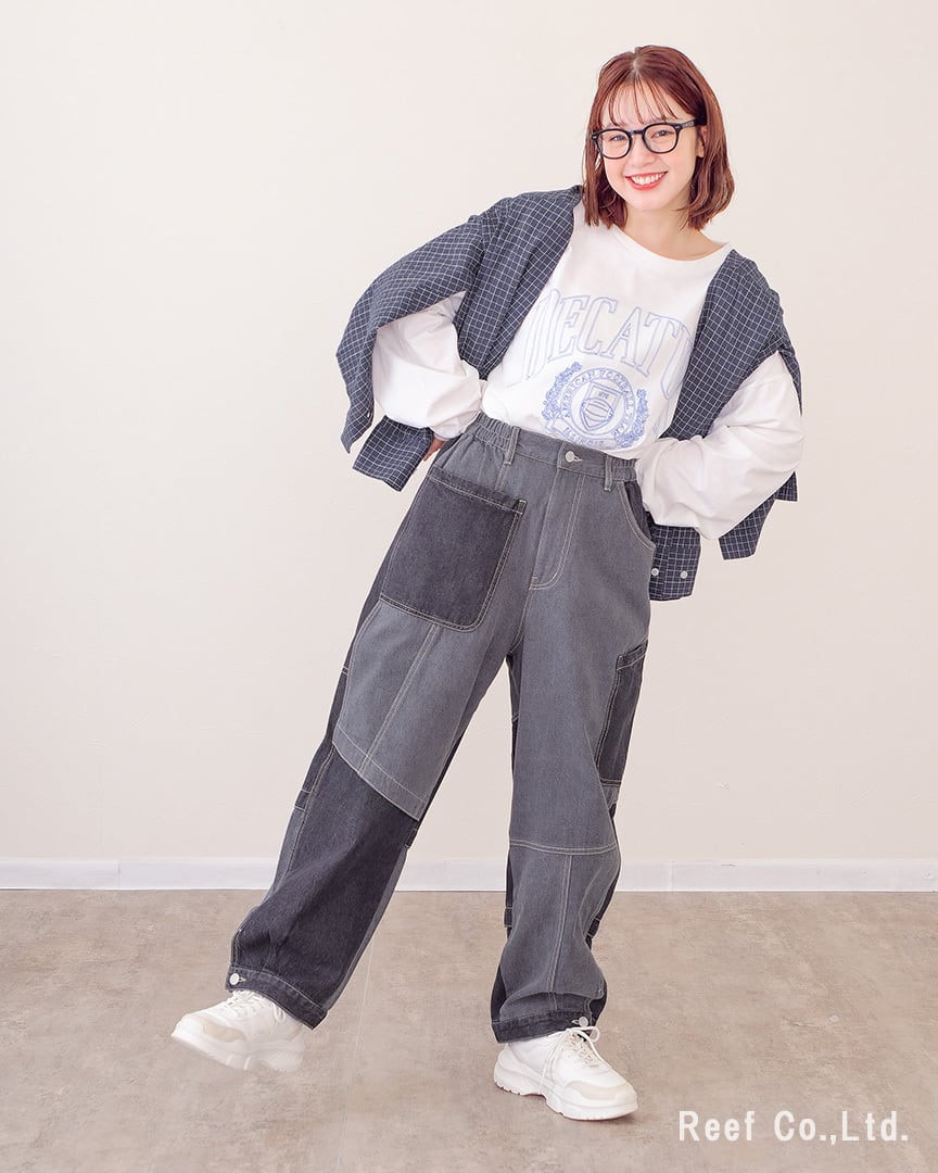 リビルドパッチポケットデニムパンツ】 ST-223742 Brand