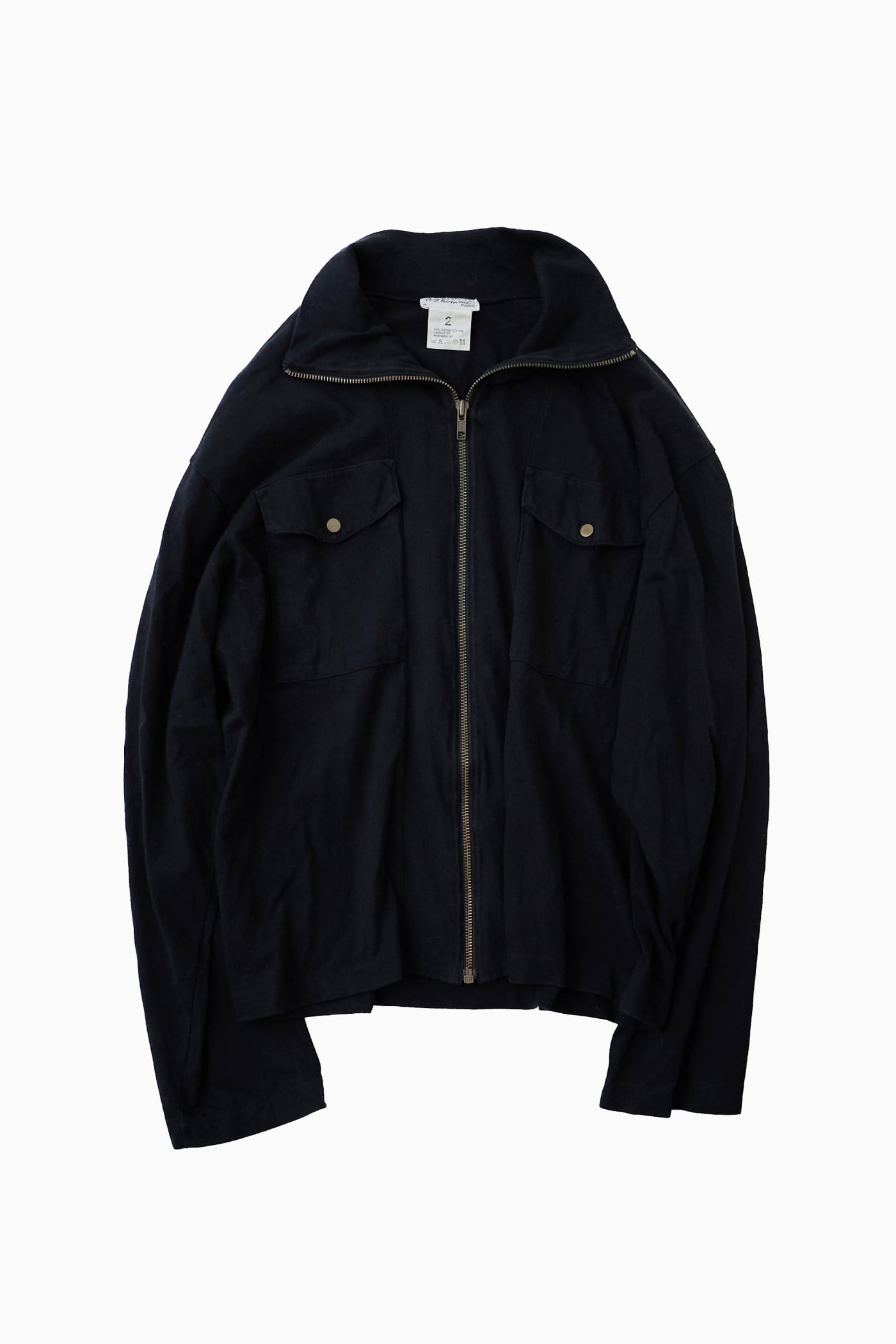 90s agnes b. black zip up blouson ブルゾン 黒 90's agnes b. Swing Top / アニエスベー ブルゾン ジャケット 古着