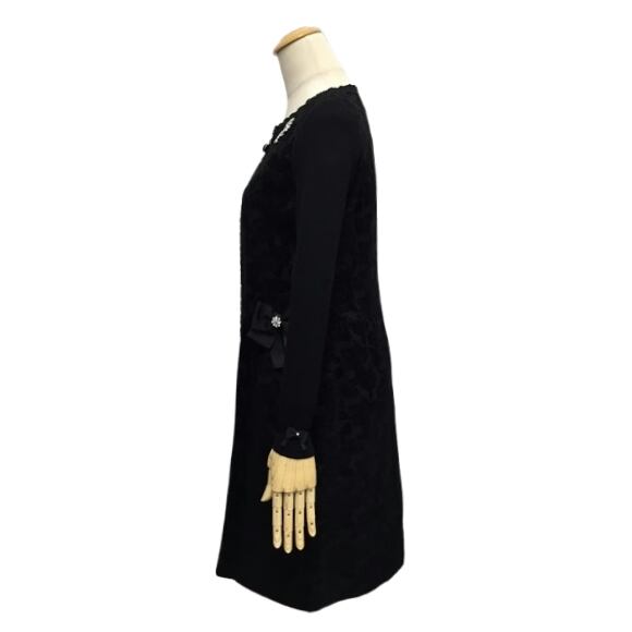 スーパービューティー ワンピース フロッキープリント 前あき 2426021