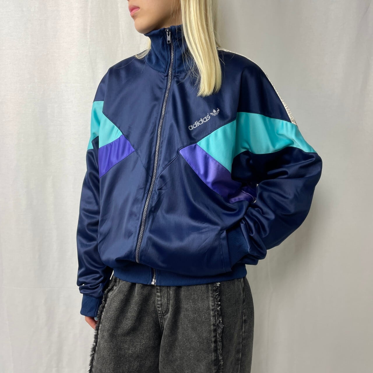 70〜80年代 スペイン製 adidas アディダス ハイネック トラック  