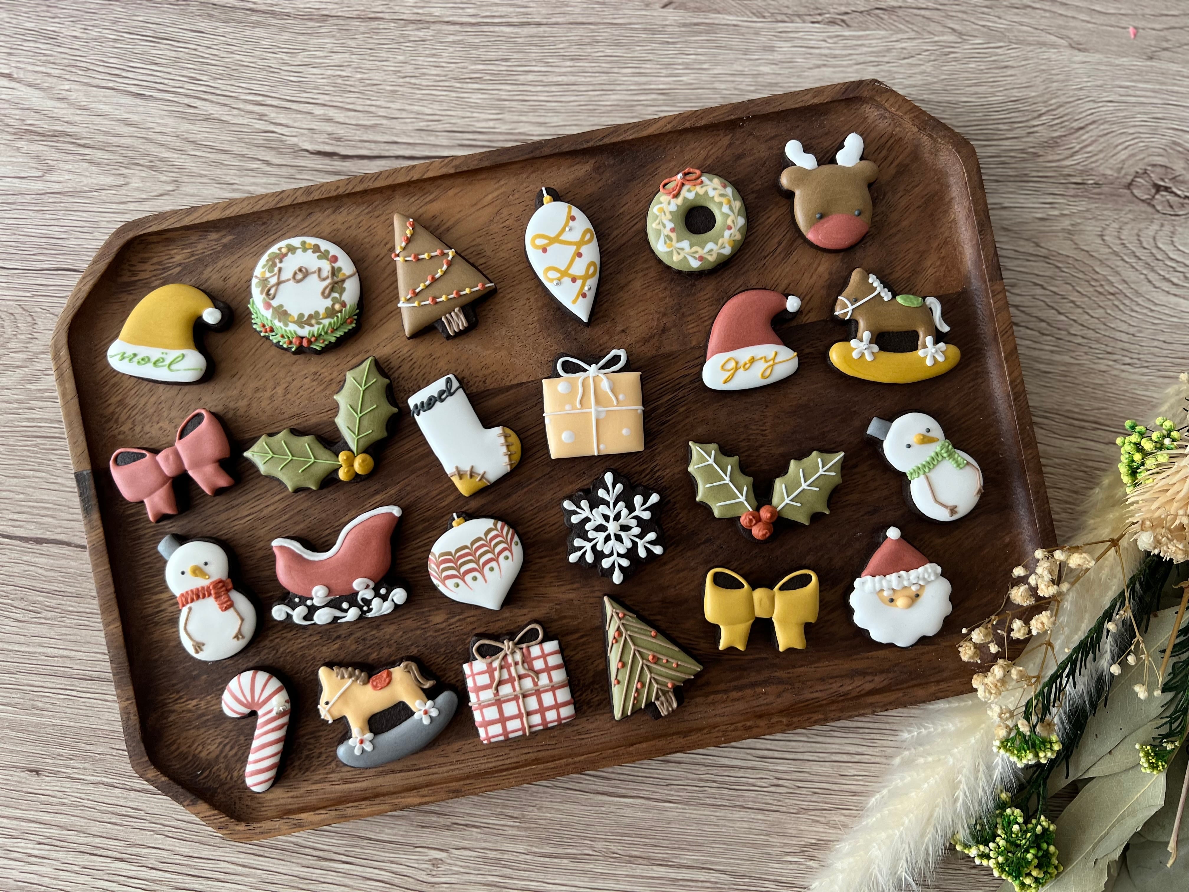 アドベントカレンダークッキー 動画レッスンセット(24枚)