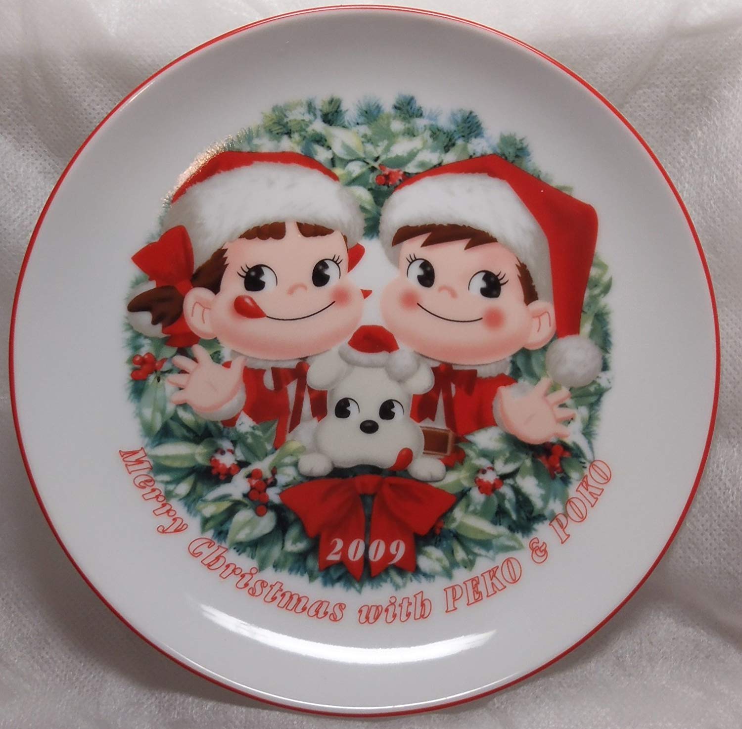 不二家 ペコちゃん ポコちゃん クリスマス イヤー プレート 皿 26枚
