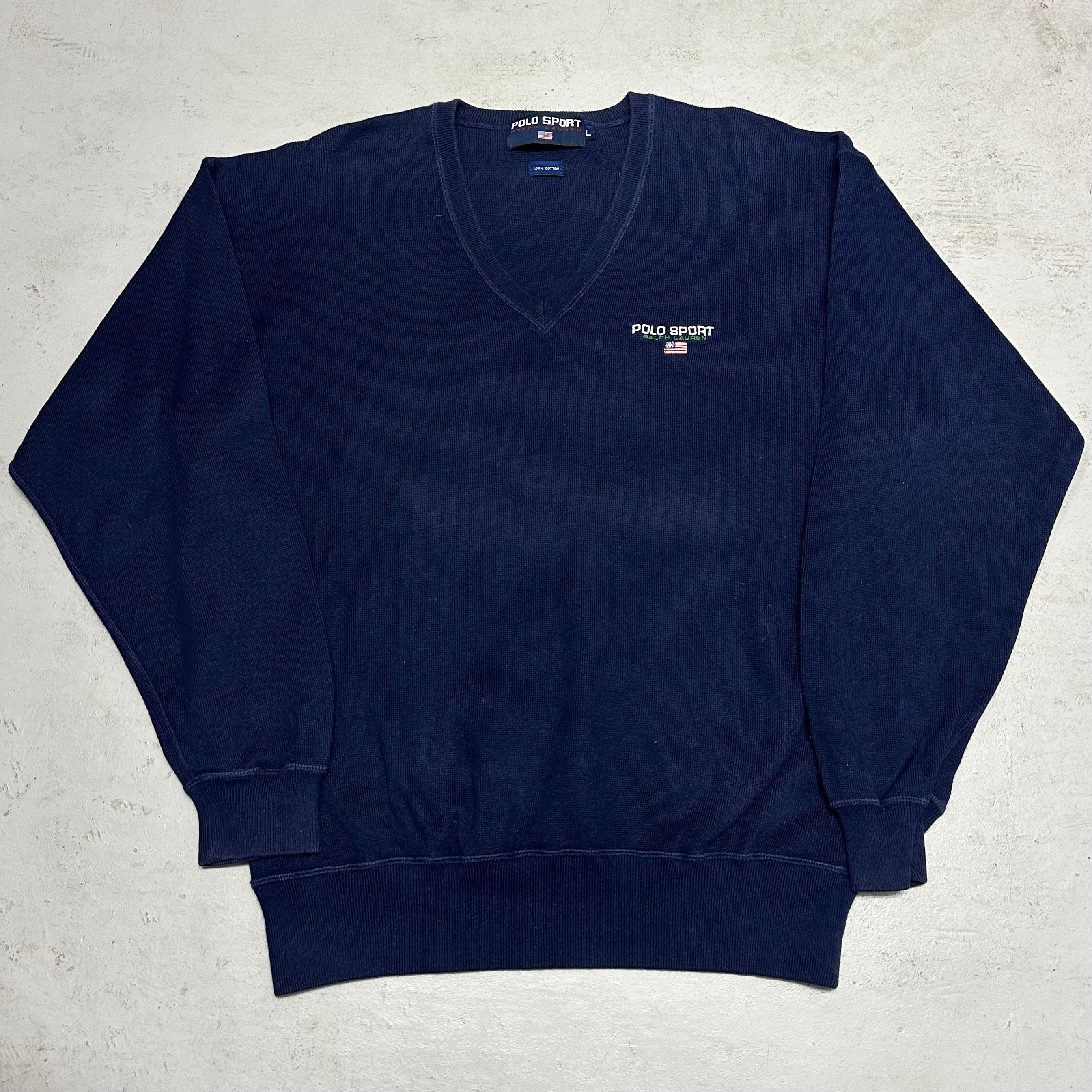 POLO SPORT CARDIGAN | 古着屋 Red apple