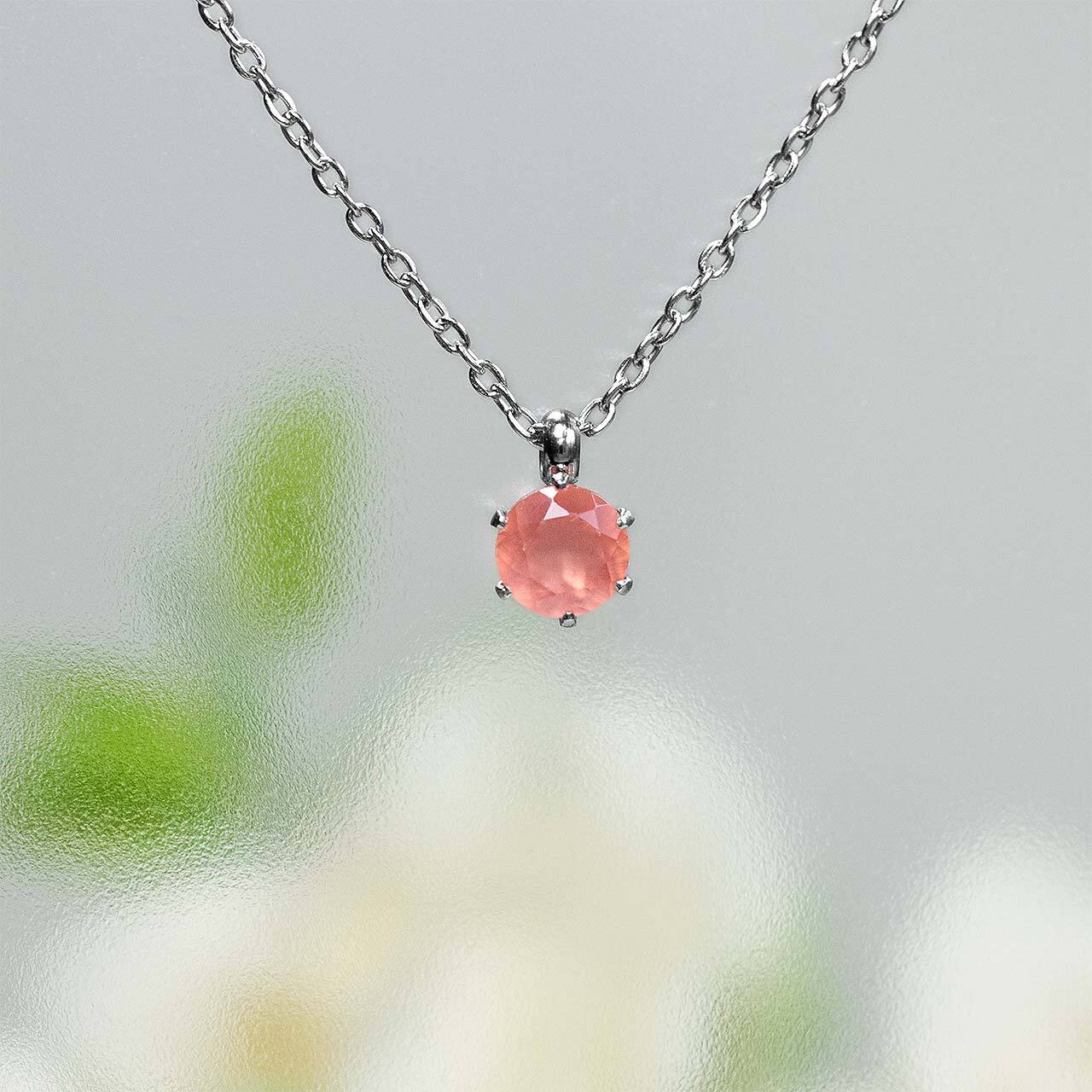 ロードクロサイト ネックレス ロードクロサイト 1.58ct ⁄ ダイヤモンド 