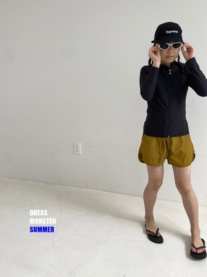 【ドレスモンスター DRESS MONSTER】No.5ラッシュガード ブラック 110cm~140cm  240506