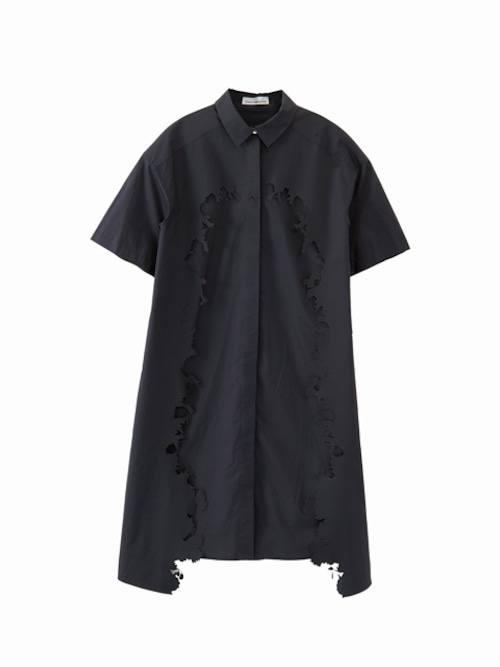 Layered shirt dress  / navy / S15DR01