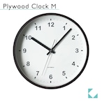 KATOMOKU plywood clock km-35M ブラウン 掛け時計