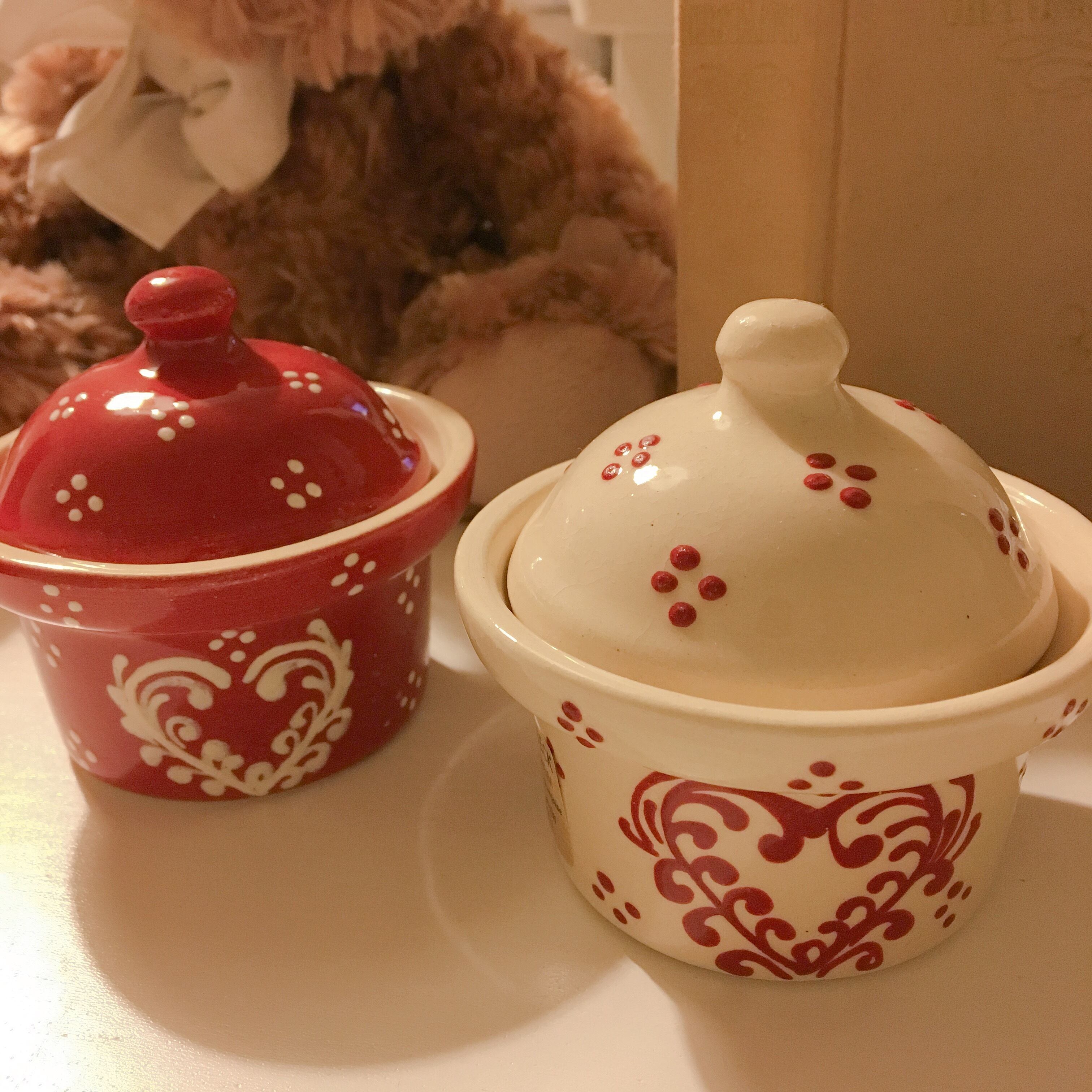 可愛いアルザスの陶器 白 Salon De Emu Shop