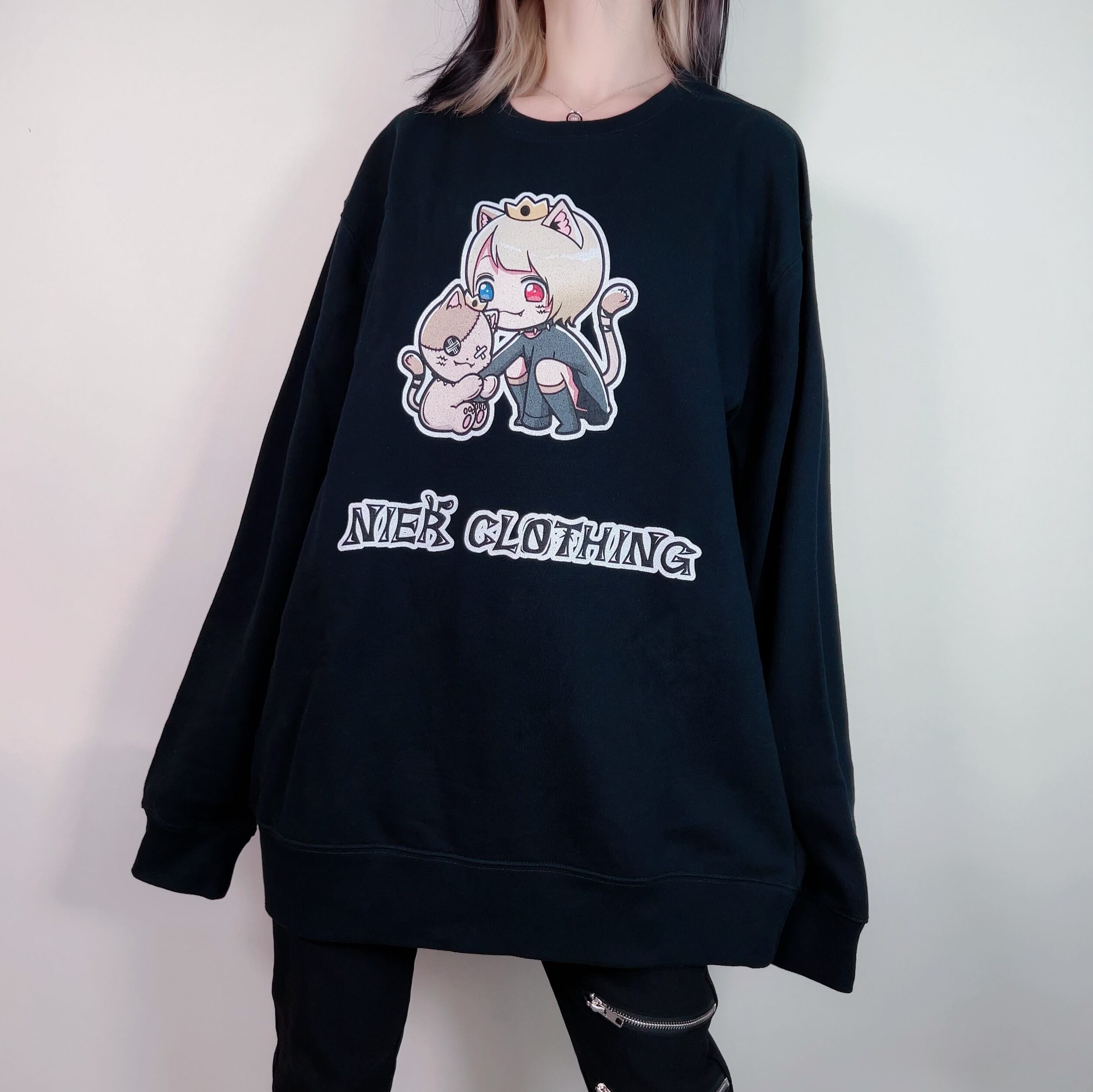 2XL OVERSIZEトレーナー【ミケ×擬人化ミケ】 | NIER CLOTHING powered by BASE