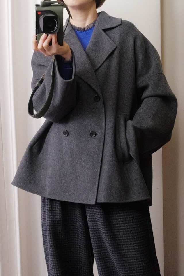 river p-coat gray