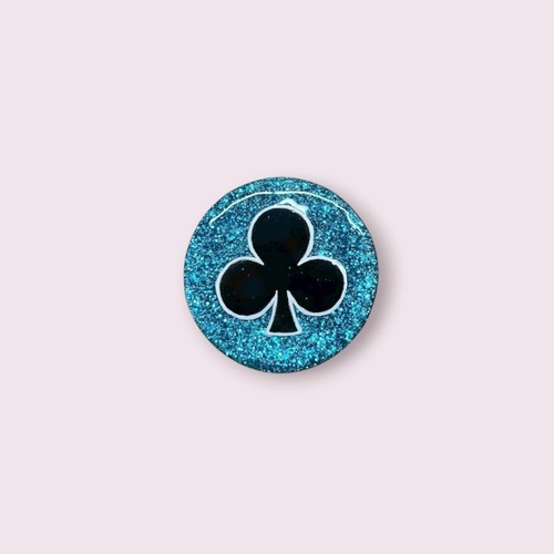 　マジシャン専用ブローチ　キラキラクラブ♣️