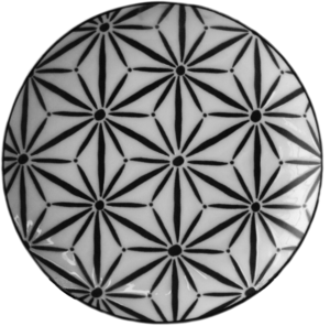 【食器】麻の葉　パン皿・取り皿（美濃焼）