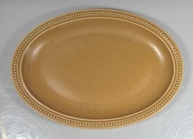 リーブル21.5㎝オーバルプレート(モカ)