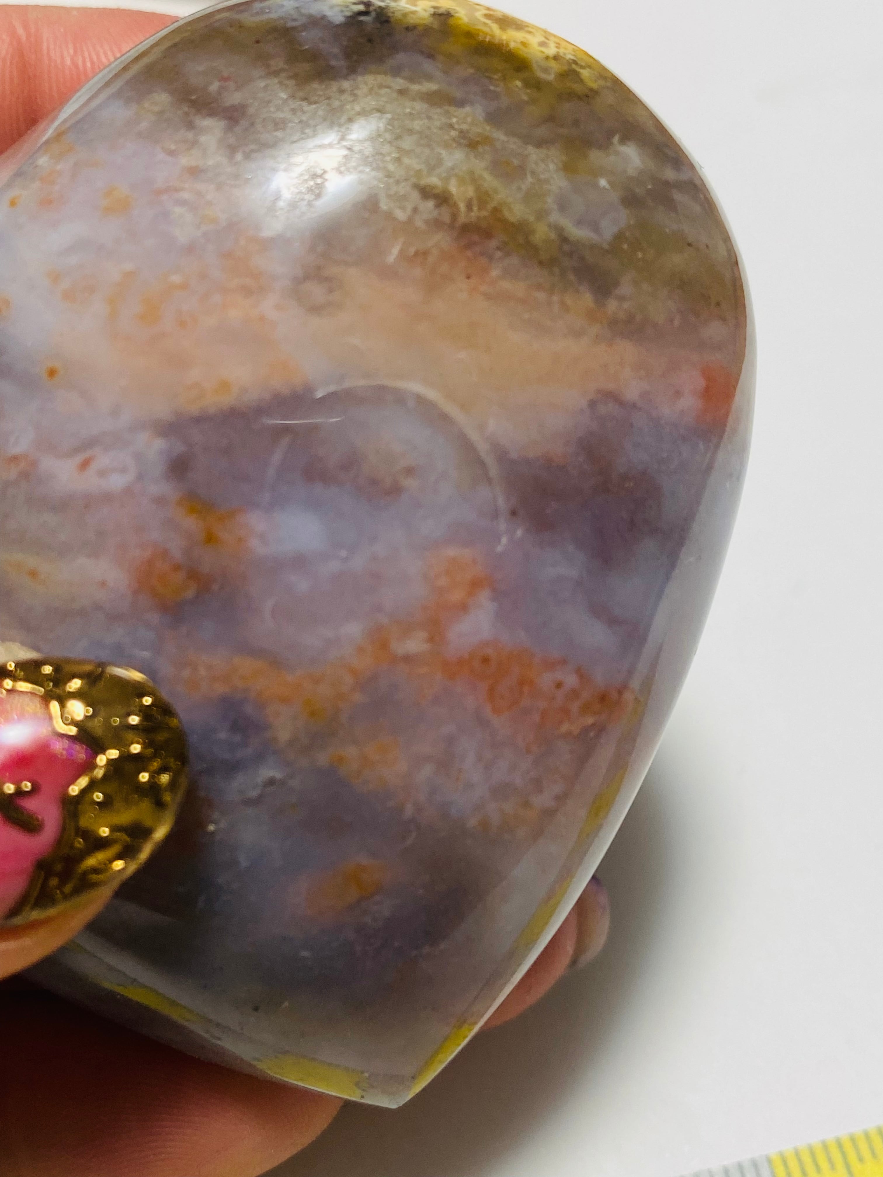 オーシャンジャスパー ハート型 | 天然石アクセサリー LARA