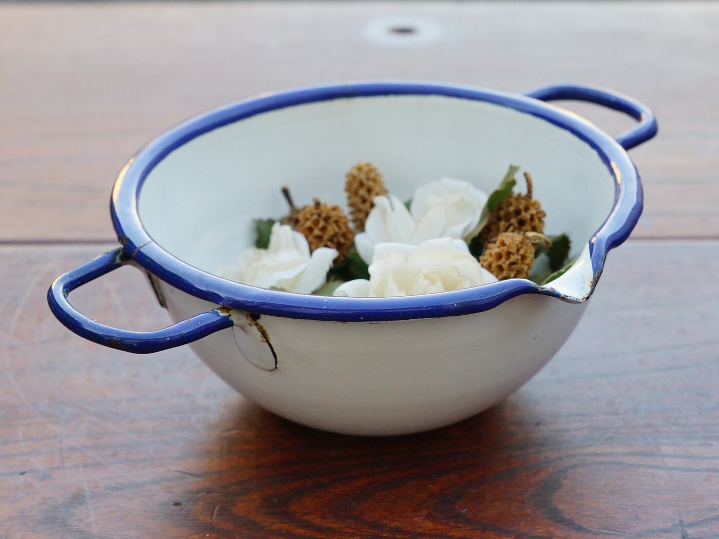 【Vintage】フランス ホーローハンドルカップ /D04