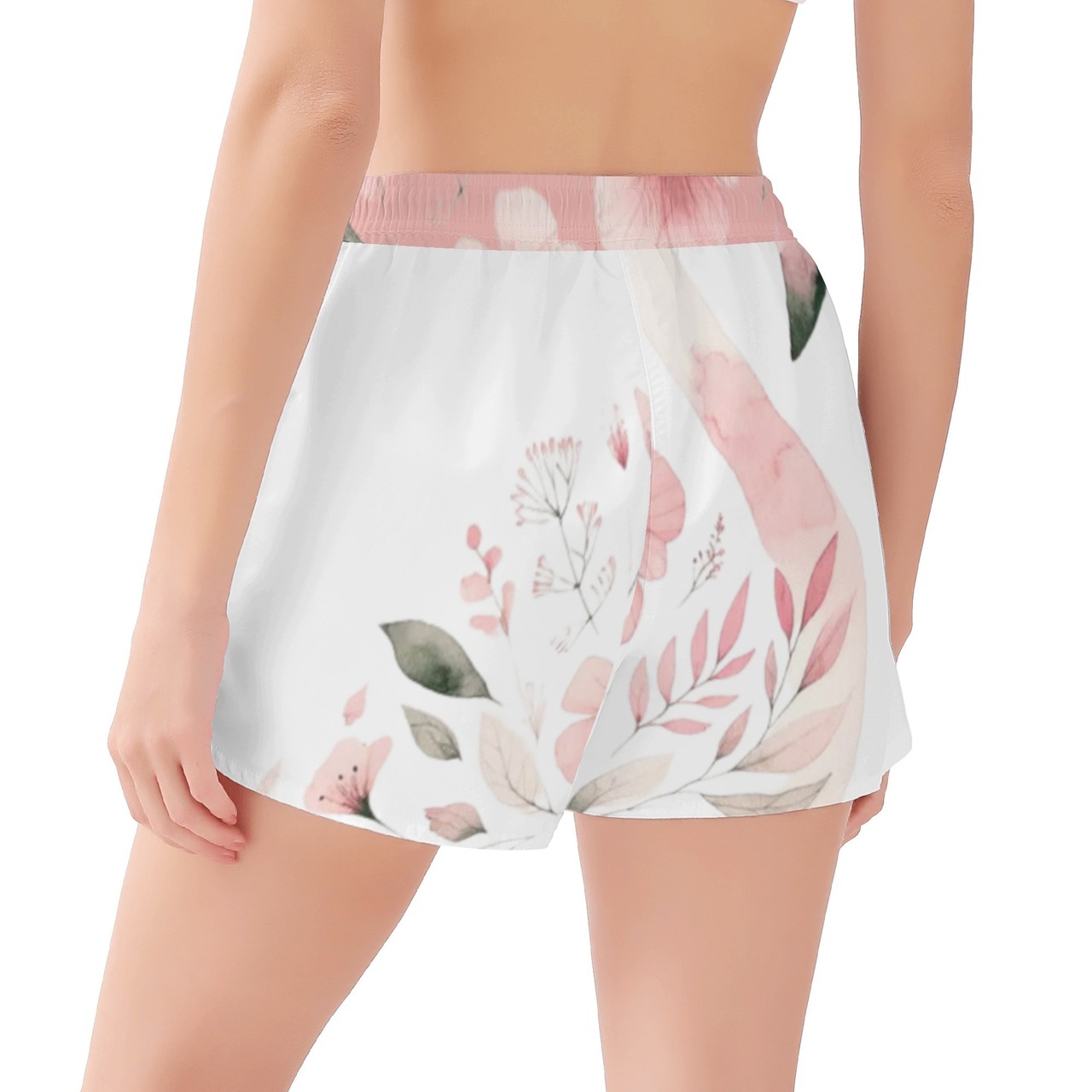 Women's All Over Print Casual Beach Shorts 4861