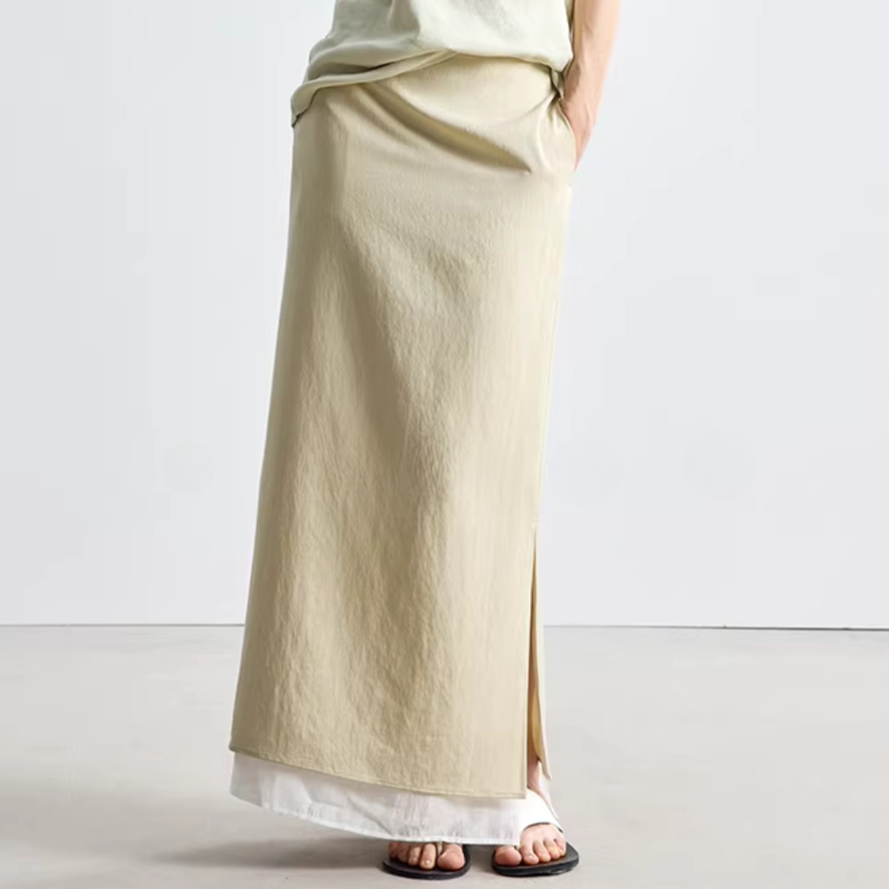 スリット入り マキシ丈 タイトスカート 00101・画像8