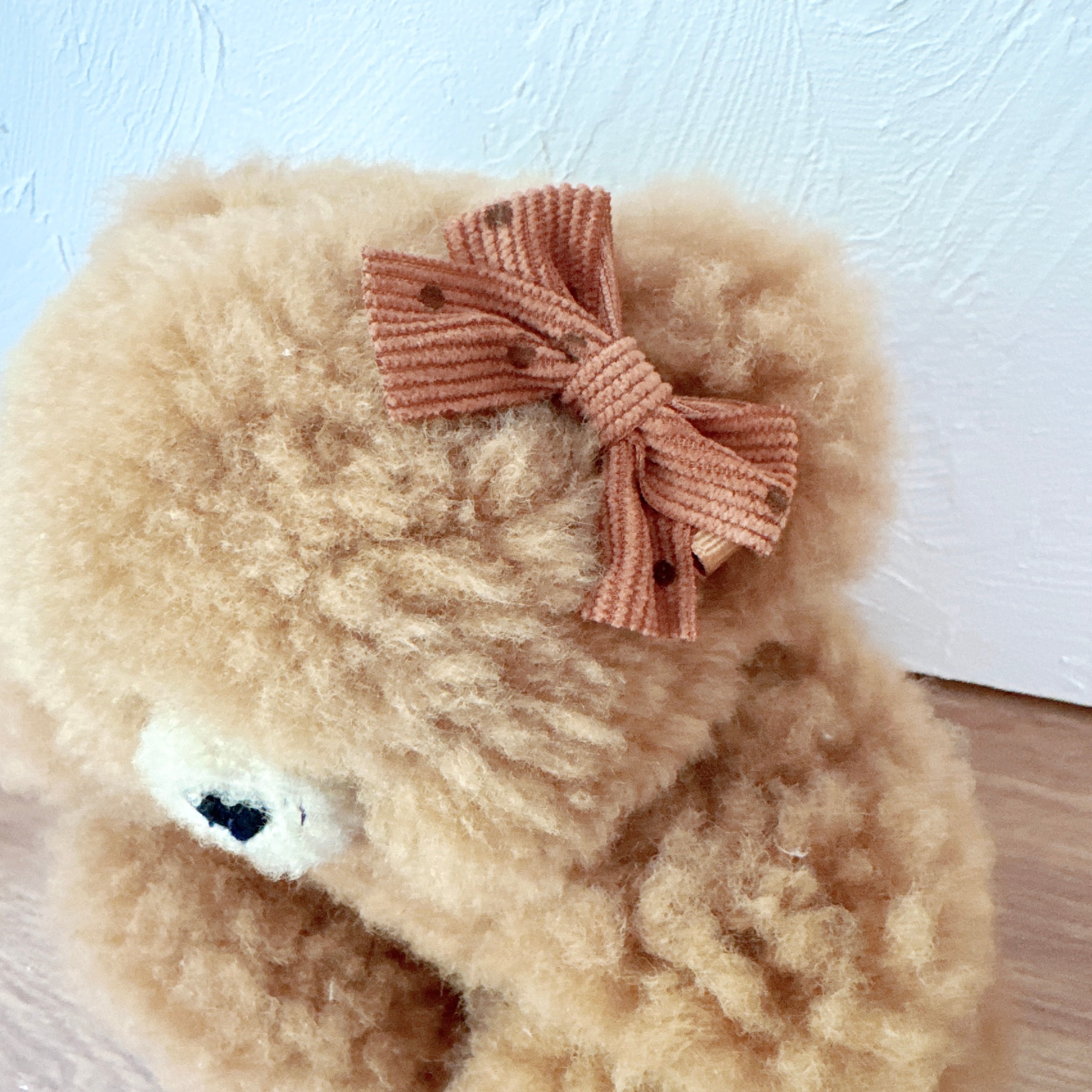 秋色ドットおリボンパッチン