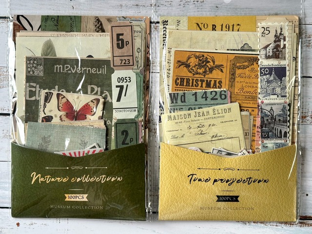 ヴィンテージ風素材100点セット　博物馆收录（Museum Collection）シリーズ【陌墨(MO-CARD)】[MC-22m]