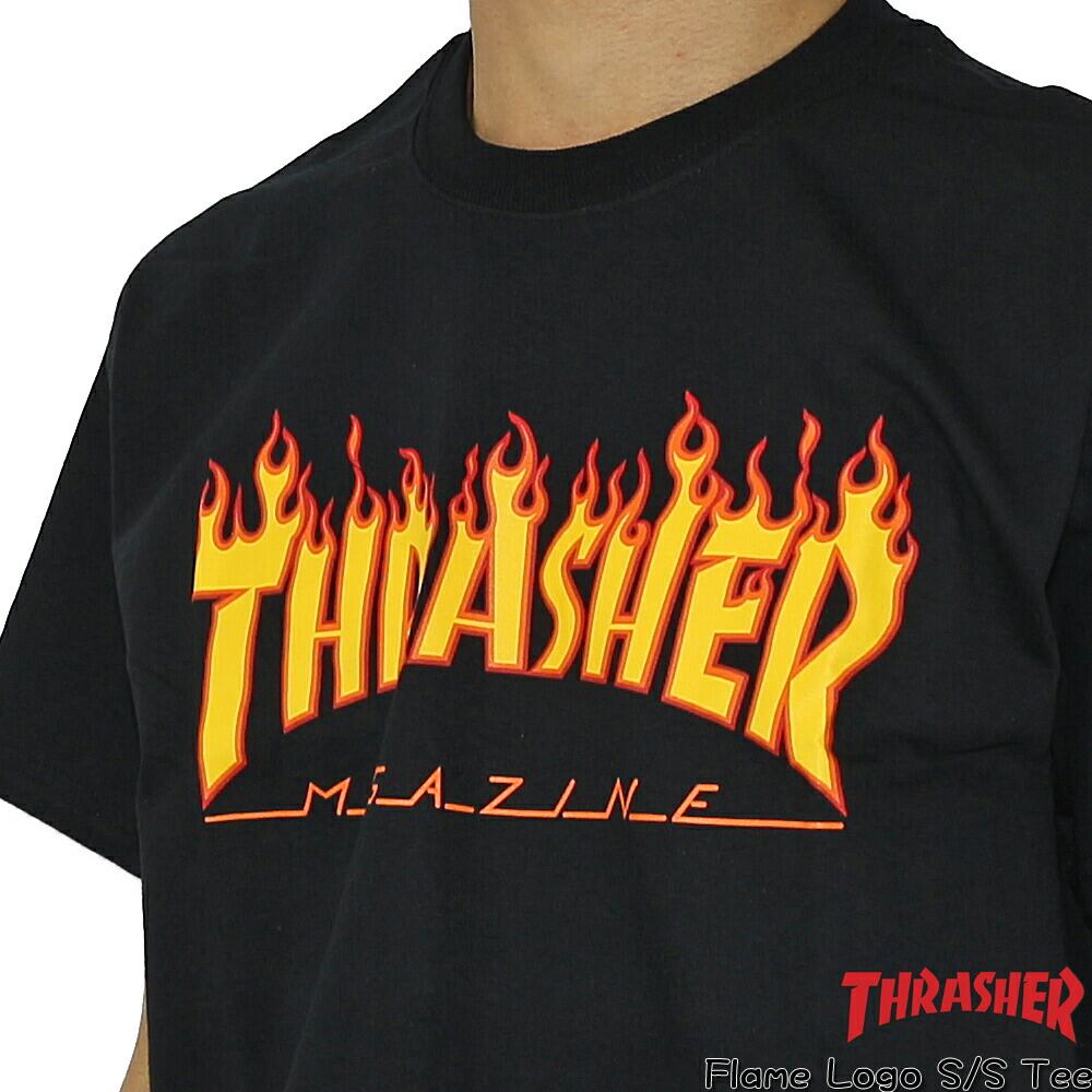 クリックポスト対応スラッシャー THRASHER tシャツ Flame Logo S/S Tee