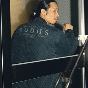 インディゴリベットシャドータイガーシャツ A2036